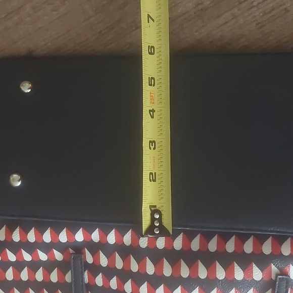 Nine West Navy Red and White Hearts Large Tote - Picture 14 of 16